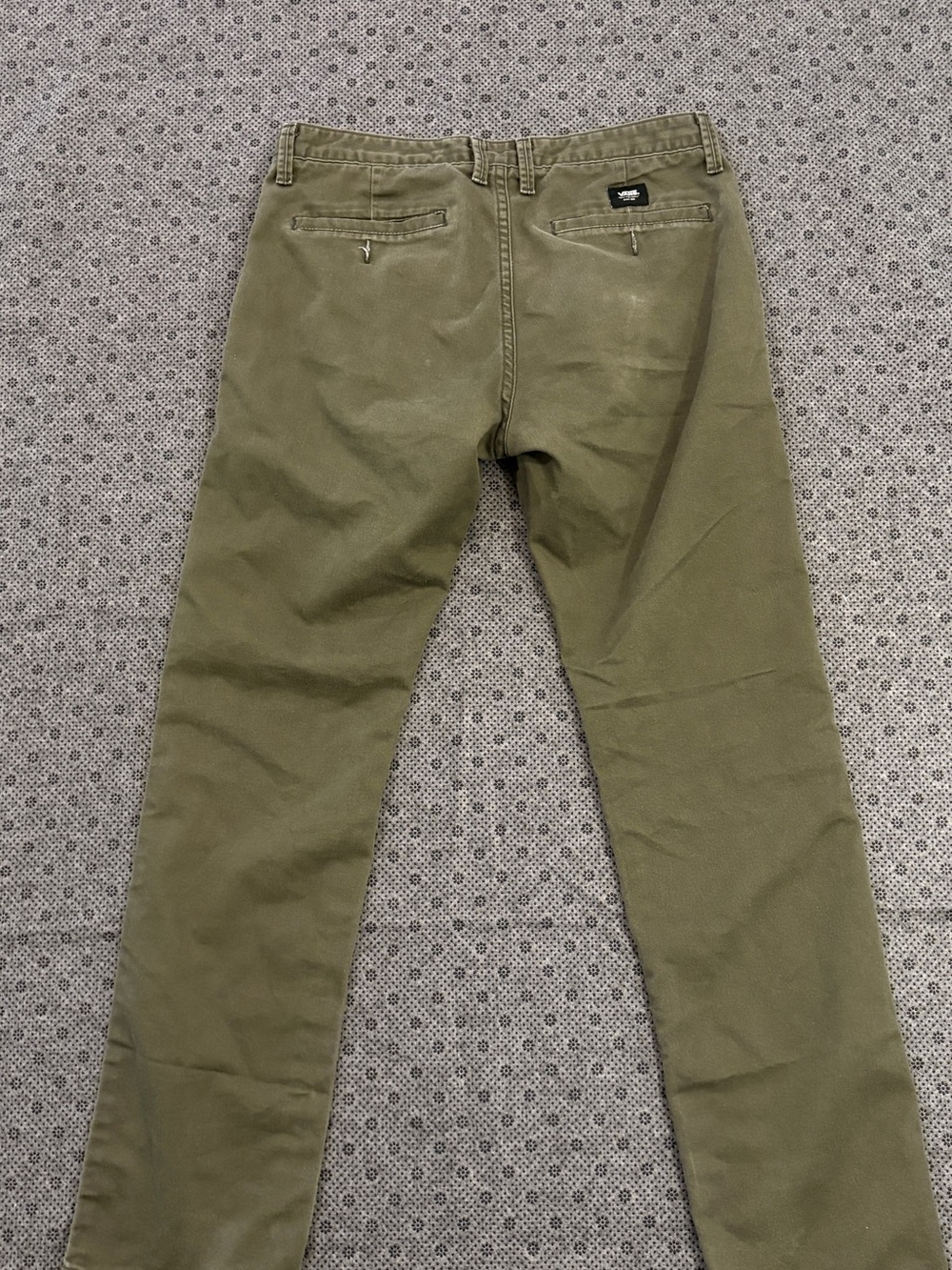 Vans Authentic Chino Stretch Pants Grape Leaf Olive Green Men’s 32 - Picture 11 of 13